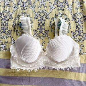 Goelia bridal style lace padded bra, 36B